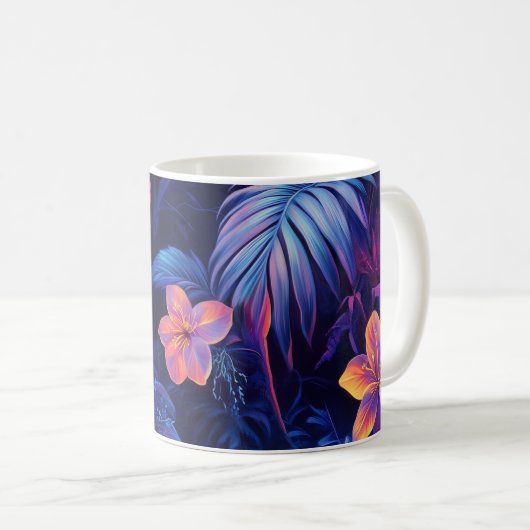 Tropischer Nachtgarten Kaffeetasse (VorderseiteRechts)