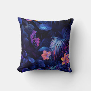 Tropischer Nachtgarten Kissen