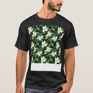 Tropischer nahtloser Muster Hawaiischer Hibiskus M T-Shirt