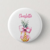 Tropischer Name der Ananas Button (Vorderseite)