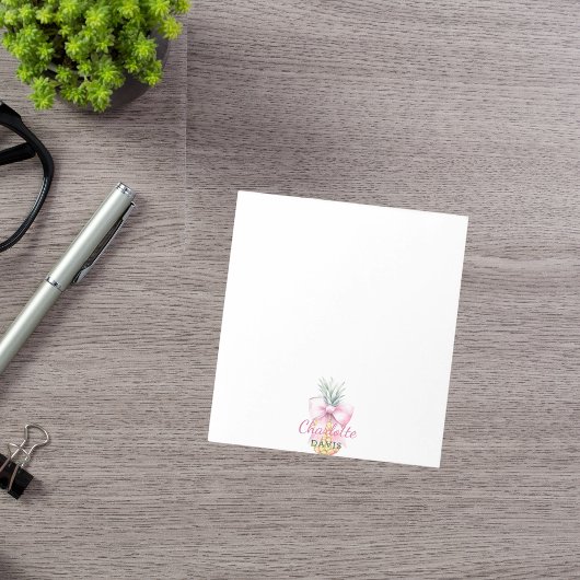 Tropischer Name der Ananas Notizblock