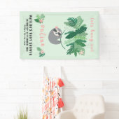 Tropischer niedlicher Schlamm mit Online-Babydusch Banner (Insitu)