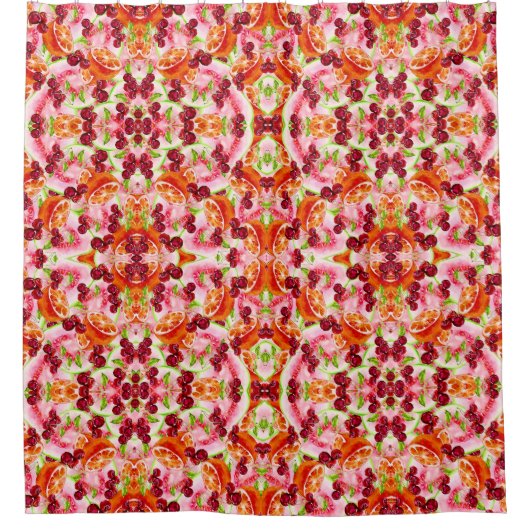 TROPISCHER OBSTDUSCHENKURTAN DUSCHVORHANG (Vorderseite)