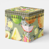 Tropischer Obstgarten Geschenkschachtel (Rückseite)
