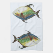 Tropischer Ohnenfisch, Vintages Meerwassertier Geschirrtuch (Vertikal)