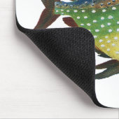 Tropischer Ohnenfisch, Vintages Meerwassertier Mousepad (Ecke)