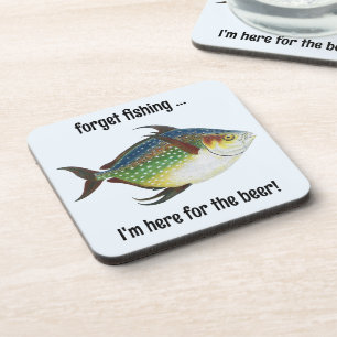 Tropischer Opah-Fisch, Vintage-Meeresaquarien-Tier Getränkeuntersetzer