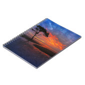 Tropischer orange Sonnenuntergang Notizblock (Linke Seite)
