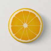 Tropischer Orangengeschmack der Sonne Button (Vorderseite)