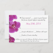 Tropischer Orchid-Einladungs-Antwortkarte RSVP Karte (Rückseite)