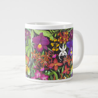 Tropischer Orchid Garden Blume Jumbo Tasse