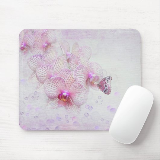 Tropischer Orchid und Schmetterling Mousepad (Mit Mouse)