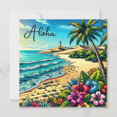 Tropischer Ozean Aloha Urlaub (Vorderseite)