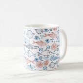 Tropischer Ozean Fun Fisch unter Wasser Kaffeetasse (VorderseiteRechts)