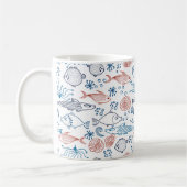 Tropischer Ozean Fun Fisch unter Wasser Kaffeetasse (Links)