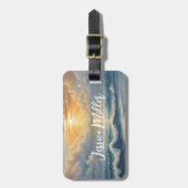 tropischer Ozean Gepäckanhänger (Vorderseite vertikal)