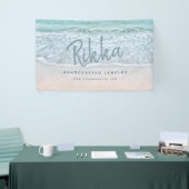 Tropischer Ozean & Sandy Beach Juwelier Banner (Messeveranstaltung)