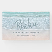 Tropischer Ozean & Sandy Beach Juwelier Banner (Horizontal)