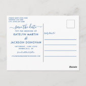 Tropischer Ozean Waves Foto Beach Save the Date Postkarte (Rückseite)