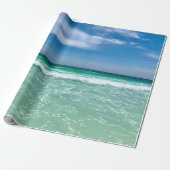 Tropischer Ozean Waves Schöner Strand Geschenkpapier (Ungerollt)