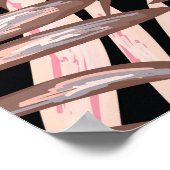 Tropischer Palm: Dschungelflorale Muster. Poster (Ecke)