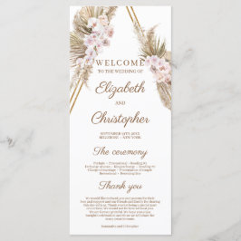 Tropischer Palm Pampas Grass Gold Arch Tropisch ge Programm