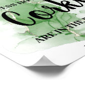 Tropischer Palm Wie viele Corks Brautparty Game Poster (Ecke)