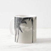 TROPISCHER PALMBAUM AM STRAND KAFFEETASSE (Vorderseite Links)