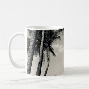 TROPISCHER PALMBAUM AM STRAND KAFFEETASSE