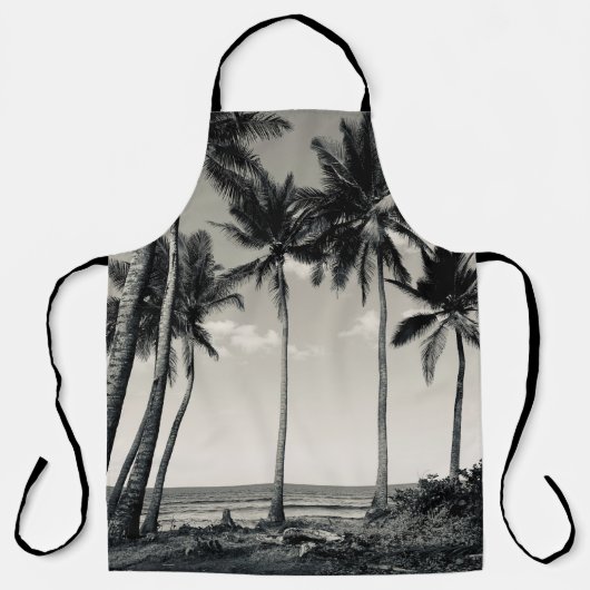 TROPISCHER PALMBAUM AM STRAND SCHÜRZE (Vorderseite)