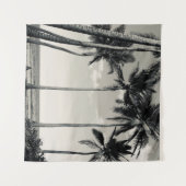 TROPISCHER PALMBAUM AM STRAND WANDTEPPICH (Vorderseite (Horizontal))