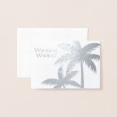 TROPISCHER PALMBAUM CHRISTMAS KARTE MINI (Vorderseite mit Umschlag)