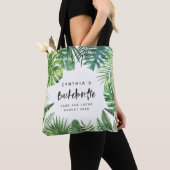 Tropischer Palmblatt u. Skript bachelorette Tasche (Von Nahem)