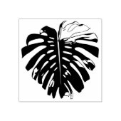 Tropischer Palmblätterblätter schneiden Silhouette Gummistempel (Prägung)