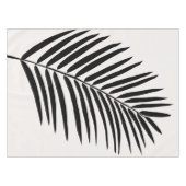 Tropischer Palmblättercreme, weiß und schwarz Tischdecke (Vorderseite (Horizontal))