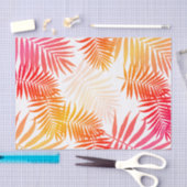 Tropischer Palme-Blatt-Sommer-Sonnenuntergang Seidenpapier (Handwerk)