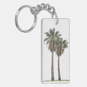 Tropischer Palme-Schlüsselanhänger Schlüsselanhänger (Vorderseite links)