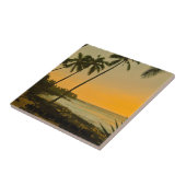 Tropischer Palme-Strand Fliese (Seite)