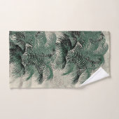 Tropischer Palme-Wedel verlässt Kunst-Bad-Tuch-Set Badhandtuch Set (Handtuch)