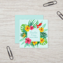 Tropischer Palmen-Wedel-Reisebüro-Agent