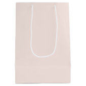 Tropischer Palmenbaum aus Gold Glitzer Mittlere Geschenktüte (Rückseite)