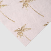 Tropischer Palmenbaum aus Gold Glitzer Seidenpapier (Detail)