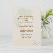 Tropischer Palmenbaum Einladung (Stehend Vorderseite)