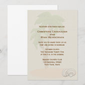 Tropischer Palmenbaum Einladung (Vorne/Hinten)