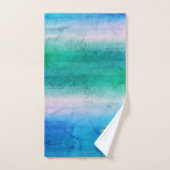 Tropischer Palmenbaum gestörter Meeresstrand Badhandtuch Set (Handtuch)