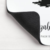 Tropischer Palmenbaum-Küstenpersonalisation Mousepad (Ecke)