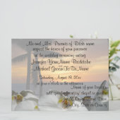 Tropischer Palmenbaum mit Orchideen Einladung (Stehend Vorderseite)