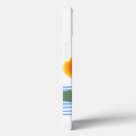 Tropischer Palmenbaum, Sonne, Wellen Case-Mate iPhone Hülle (Rückseite / Rechts)