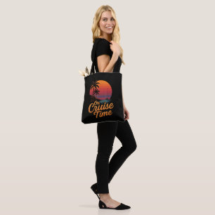 Tropischer Palmenbaum-Sonnenuntergangs-Kreuzfahrt- Tasche