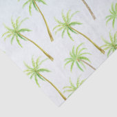 Tropischer Palmenbaum Wasserfarbenblauer Ober Seidenpapier (Detail)